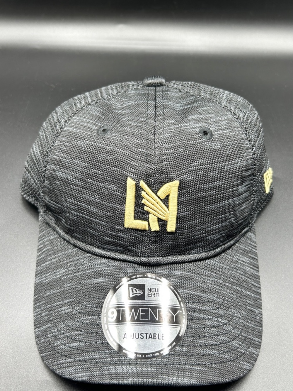New Era Black Heather Cap with Gold LAFC Crest